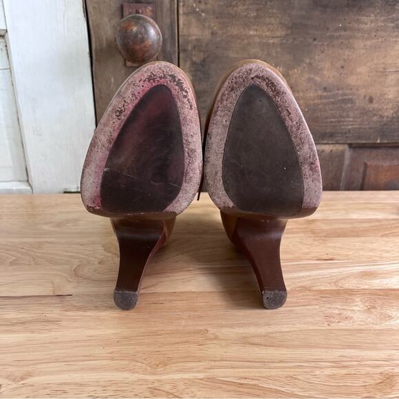 L.L. Bean Boots Women 8 M Brown Lace Up Leather Suede Heeled - Picture 8 of 11